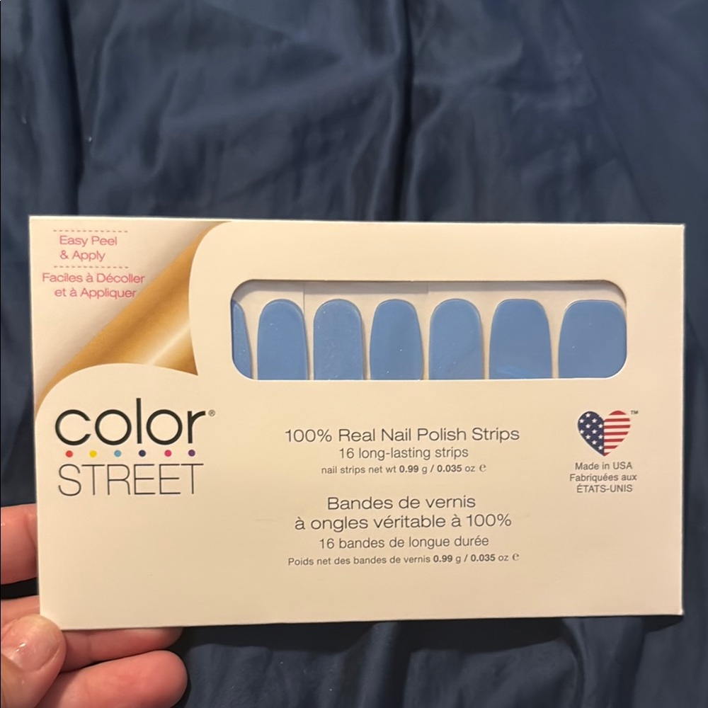 Color Street Sky Blue Nail Strips